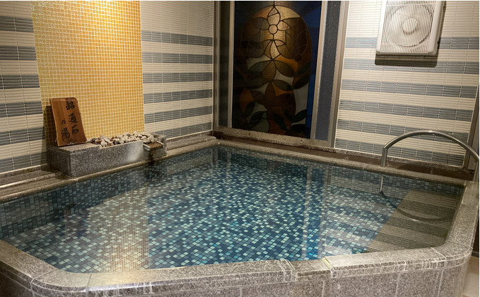 パシフィコホテル＆スパ最上階にある大浴場