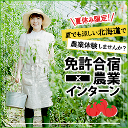 免許合宿北海道農業インターン